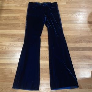 EUC Gucci 2004 Runway Tom Ford Velvet Pinstripe Wide Leg Tuxedo Pants Sz 46